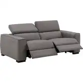 Picasso Power Motion Loveseat in Truffle Top Grain Leather